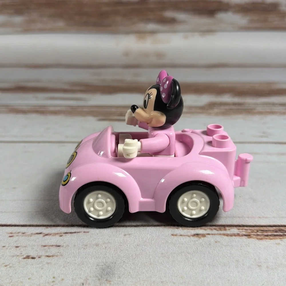 LEGO Duplo Disney Minnie Mouse Pink Car Vehicle Replacement Figure Used